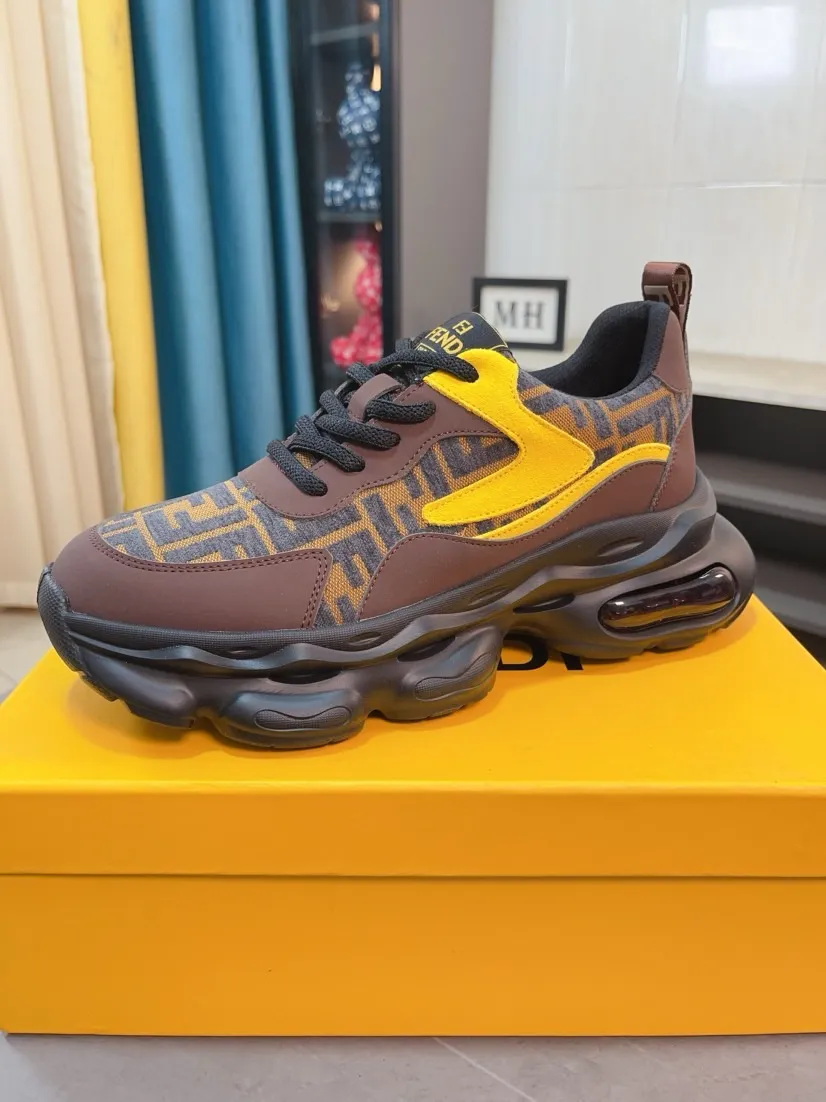 Men's shoes 💰438🌹🌹【fendi Fendi】: 🔝High-end brand of men's shoes: high-top series: official website 1:1 latest masterpiece: the upper is made of brand fabric with imported cowhide technology, ➕🐑made in sheepskin👍, making walking more convenient and comfortable, a stunning work, compared with the official quality, the beautiful 1:1 replica [color]! Create a fashionable personality to set off your uniqueness! A must-have for trendy men! 🔥Size: 38-44.
